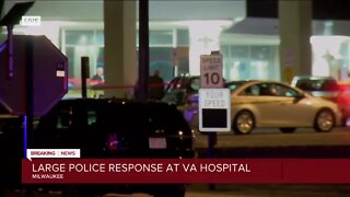 Large police presence at Milwaukee's VA Medical Center
