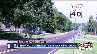 Berryhill mother pushing for sidewalks near school