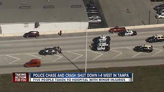 Police activity blocks lanes on I-4 in Tampa