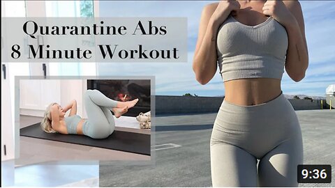 QUARANTINE ABS | My 8 Minute Go-To Cinch Waist Workout