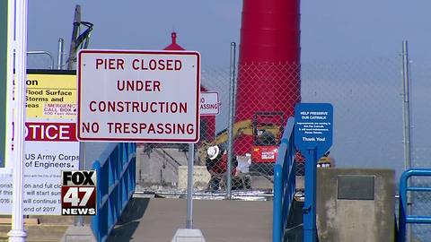 Upgrades to Grand Haven"s South Pier pushed back