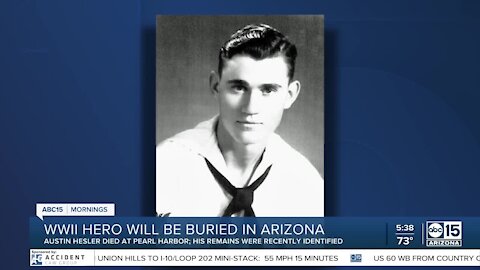 WWII hero to be buried in Arizona