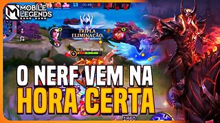 ESSE HERÓI VAI TOMAR NERF NO PRÓXIMO PATCH E TA PRECISANDO MUITO | MLBB