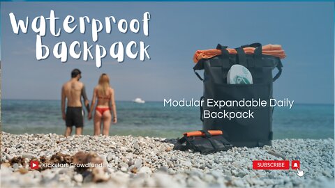 Backpack Waterproof Modular Expandable Daily Backpack For The Beach, Hiking, Cycling, Gym and Office