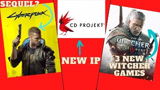 CD Project Working On A Cyberpunk 2077 Sequel And 3 New Witcher games #cyberpunk2077 #witcher3