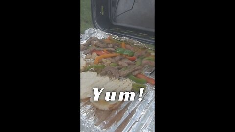 Wilderness Dinner - Steak Sandwich - Having fun @Get Out Jeep Cherokee XJ Adventures #shorts