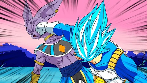 Super Saiyan Blue Vegeta vs. Lord Beerus - Part 2