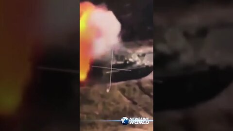 Ukraine destroys Russian tank