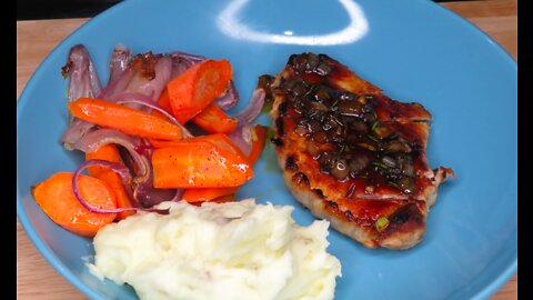 Rosemary Demi Glace Porks Chops from Hello Fresh!
