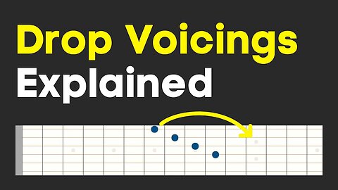 Drop Chords Guitar Lesson - Drop 2 & Drop 3 voicings explained for guitarists