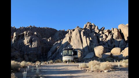 【Travel California】Class A Motorhome Dry Camping For Milky Way in Alabama Hills - Part 2