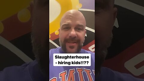 Slaughterhouse hiring kids!! #antilawyerlawyer #getjudged #byronbrowne #shorts #laborlaws m