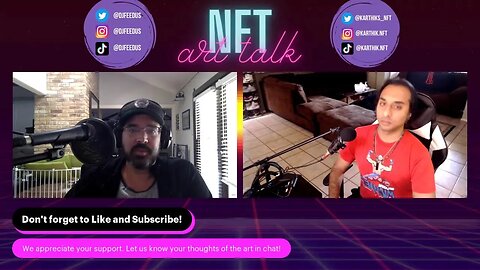 NFT ART TALK - EP 42 - FABIEN AERTS, CYBER TONE, K-REX, JOSHUA SQUASHUA, NIKE, CHRIS BROWN