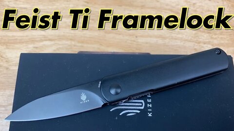 Kizer Feist Titanium front flipper knife