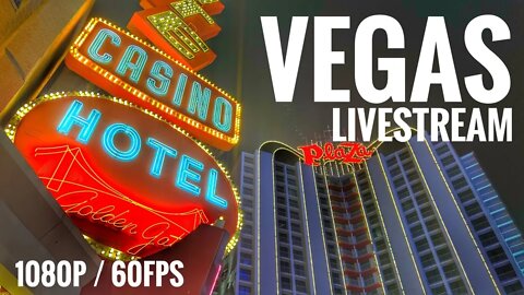 Vegas LIVESTREAM - Freaky Fremont Street 😮😯 1080p 60fps Stream