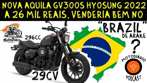 Nova Aquila GV300S Hyosung 2022 com 29CV, a 26 mil reais venderia bem no BRASIL?