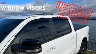 Ram 1500 AVS Window Visors... Instal & Review