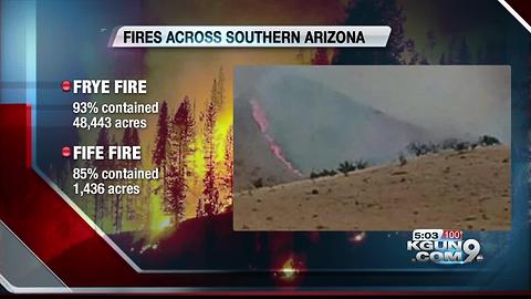 Frye Fire nearing full containment