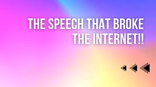 🌐 BREAKING THE INTERNET: The SPEECH That SHATTERED Records! 😱🔥