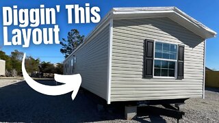 You Have NEVER Seen This Single Wide Mobile Home Layout and I'm DIGGIN" IT! | Home Tour