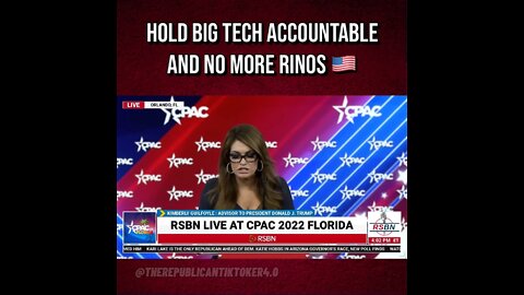 Hold Big Tech Accountable and NO MORE RINOS!