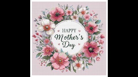 Mothers Day Cross Stitch Pattern by Welovit | welovit.net | #welovit