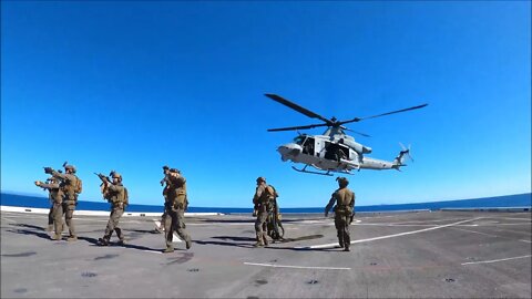 Fast-Rope Training Aboard USS New Orleans - Talisman Sabre 21