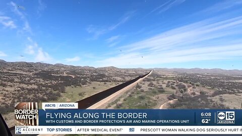 Flying along the border with CBP agents