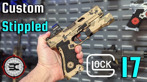 Custom Glock 17 // cerakote and stippling