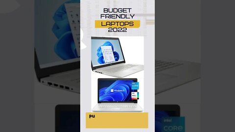 Budget Friendly Laptops/Computers 2022 #shorts
