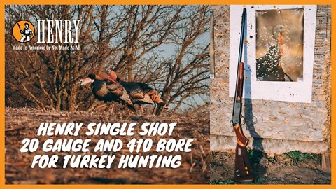 Turning your Henry single shot 20 gauge or 410 bore into a turkey shotgun! #HUNTWITHA HENRY
