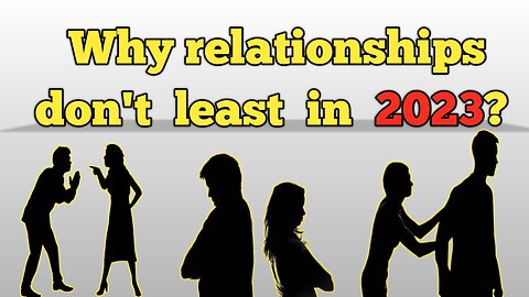 relationship problems in today's world: let's break it down