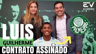 ✅ULTIMAS NOTICIAS : Luis Guilherme assina contrato profissional com o Palmeiras, Saio agora, veja!