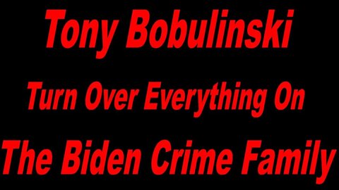 Tony Bobulinski Turns Over Evidence On Joe & Hunter Biden's Corruption