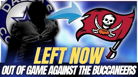 🛑 LEFT NOW | OUT OF GAME AGAINST THE BUCCANEERS | DALLAS COWBOYS NEWS TODAY #cowboysnews #playoffs