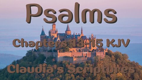 The Bible Series Bible Book Psalms Chapters 13-15 Audio