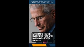 Fauci Claims He Was Against Lockdowns!