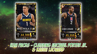 Claiming Michael Porter Jr. (2x) & Kawhi Leonard from H2H packs in NBA 2K Mobile!!! #nba2kmobile