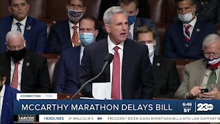 House Minority Leader Kevin McCarthy's eight-hour speech delays 'Build Back Better' bill vote