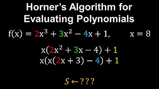 Horner's Method, Evaluating Polynomials - Discrete Mathematics