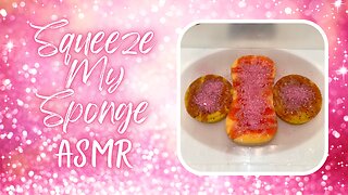 Cotton Candy Pink Suds ASMR Soapy Sudsy Sponge Squeezing Part 1 #squeezemysponge