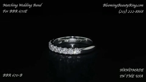 BBR 670 Wedding Band For BBR 670E From BloomingBeautyRing.com