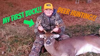 My First Buck!! (Deer Hunting)