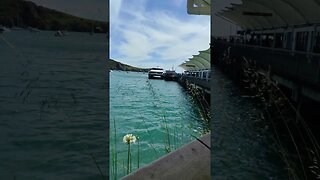 Fishing boat and ferry.