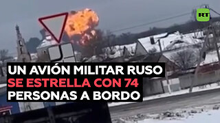 Avión militar con 65 prisioneros de guerra ucranianos se estrella en una provincia rusa