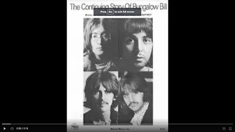 The Continuing Story Of Bungalow Bill, The Analogues (Lennon, The Beatles White Album, 1968)