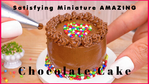 Satisfying Miniature AMAZING Chocolate Cake -- Easy and Tasty Mini Yummy Recipe 2022