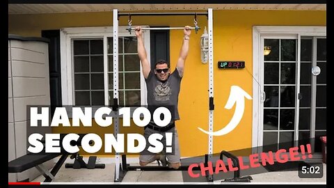 100 Second Hang Challenge : I Was Surprised With The Outcome!!