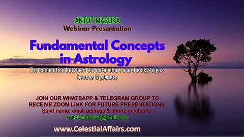 FUNDAMENTAL CONCEPTS IN ASTROLOGY