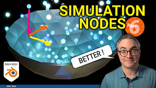 Collisions v2 Blender Geometry Simulation Nodes Tutorial How-To